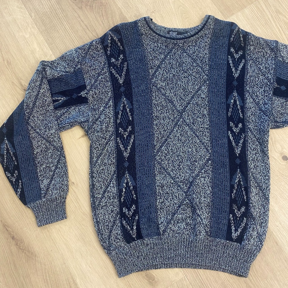 Grandpa Sweater , Hyde Park brand pattern front /back / sleeves